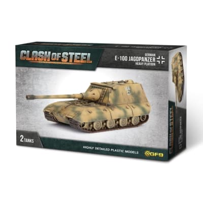 CLASH OF STEEL: GERMAN- E-100 JAGDPANZER HEAVY PLATOON (X2 PLASTIC)