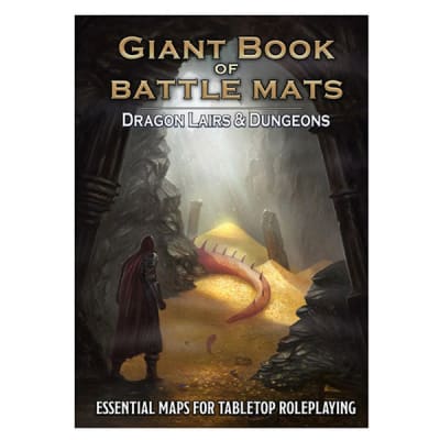 BATTLE MAT: GIANT BOOK OF BATTLE MATS- DRAGON LAIRS N DUNGEONS