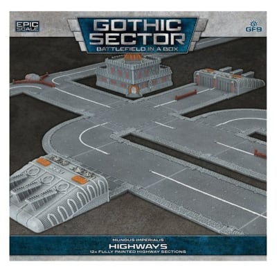 BATTLEFIELD IN A BOX: MUNDUS IMPERIALIS - HIGHWAYS, ROADS AND CRATERS (DAMAGED X9)