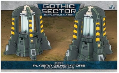 BATTLEFIELD IN A BOX: GOTHIC SECTOR- LEGION PLASMA GENERATORS (X2), 30MM SCALE