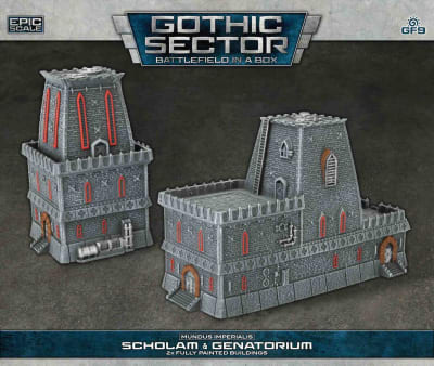 BATTLEFIELD IN A BOX: MUNDUS IMPERIALIS- SCHOLAM & GENATORIUM (X2), 30MM SCALE