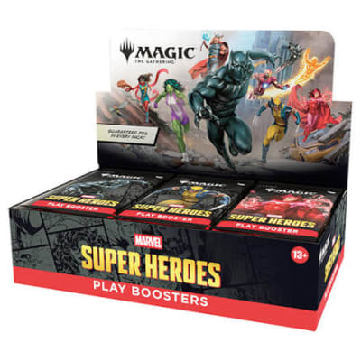 MTG: UNIVERSES BEYOND- MARVEL SUPER HEROES PLAY BOOSTER DISPLAY