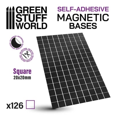 IMAN PRECORTADO / MAGNETIC PRECUT SIZES - ADHESIVE SQUARES 20X20MM