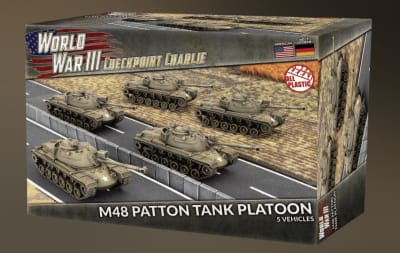 WORLD WAR 3: AMERICAN- M48 PATTON TANK PLATOON (PLASTIC X5)