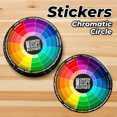 PEGATINA CIRCULO CROMATICO - CHROMATIC CIRCLE STICKER
