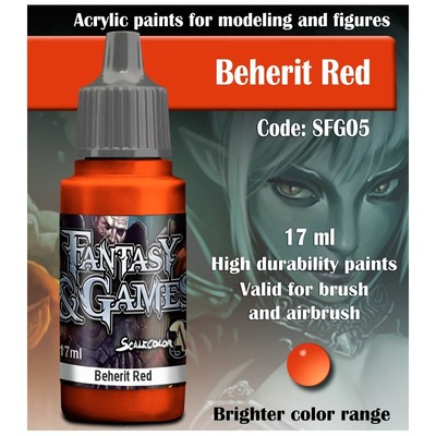 FANTASY & GAMES: BEHERIT RED (17ML)