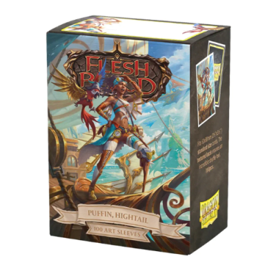 Dragon Shield Sleeves: Standard- Matte 'Flesh & Blood Puffin, Hightail the Pirate Hero' Art (100 ct