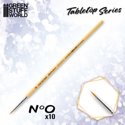 TABLETOP SERIES SET PINCELES SINTETICOS 0 (PACK X10)