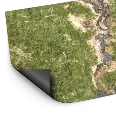 XL - TAPETE DE JUEGO / WARGAME MAT - 182.88X121.92CM (4X6)- DUSKRIVER MEADOWS