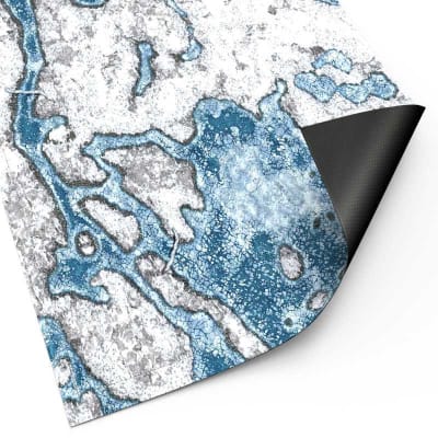 LWH40K -TAPETE DE JUEGO / WARGAME MAT - 155X114CM (44X60 LINES)- BLIZZARD HOLLOWS