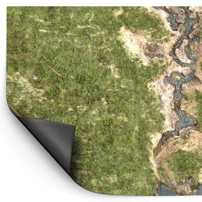 L - TAPETE DE JUEGO / WARGAME MAT - 152.5X111.7CM (44X60)- DUSKRIVER MEADOWS