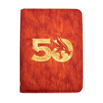 PORTFOLIO: D&D LEATHERETTE BOOK FOLIO- 50TH ANNIVERSARY