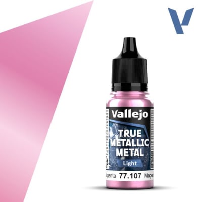 TRUE METALLIC METAL: LIGHT- CRIMSON MAGENTA, 18 ML.
