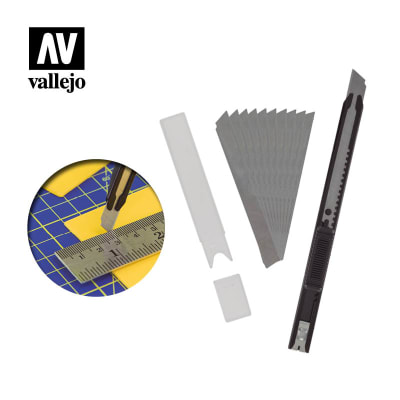 TOOLS SLIM SNAP-OFF KNIFE & 10 BLADES
