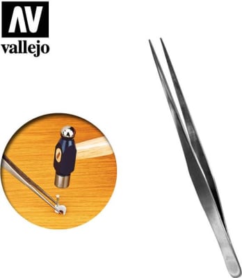 TOOLS TWEEZERS- STRAIGHT TIP STAINLESS STEEL TWEEZERS (175 MM)