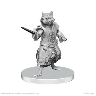 PATHFINDER BATTLES DEEP CUTS MINIATURES: WAVE 27- PROCYAL (RACCOON AGATHION) & ZOAEM (RING ARCHON)