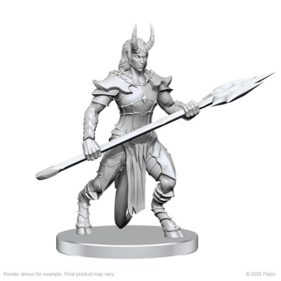 PATHFINDER BATTLES DEEP CUTS MINIATURES: WAVE 27- VORDINE (INFANTRY DEVIL) & PITBORN ROGUE