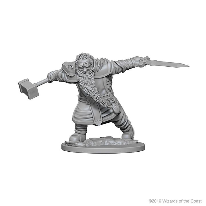 D&D NOLZUR'S MARVELOUS UNPAINTED MINIS: DWARF MALE FIGHTER OLD2