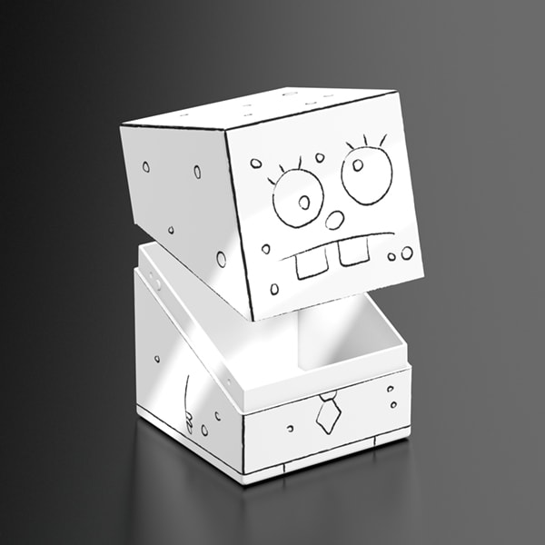 SQUAROES: BOULDER 100+ SPONGEBOB SQUAREPANTS- WAVE II-DOODLEBOB (CHASE)1