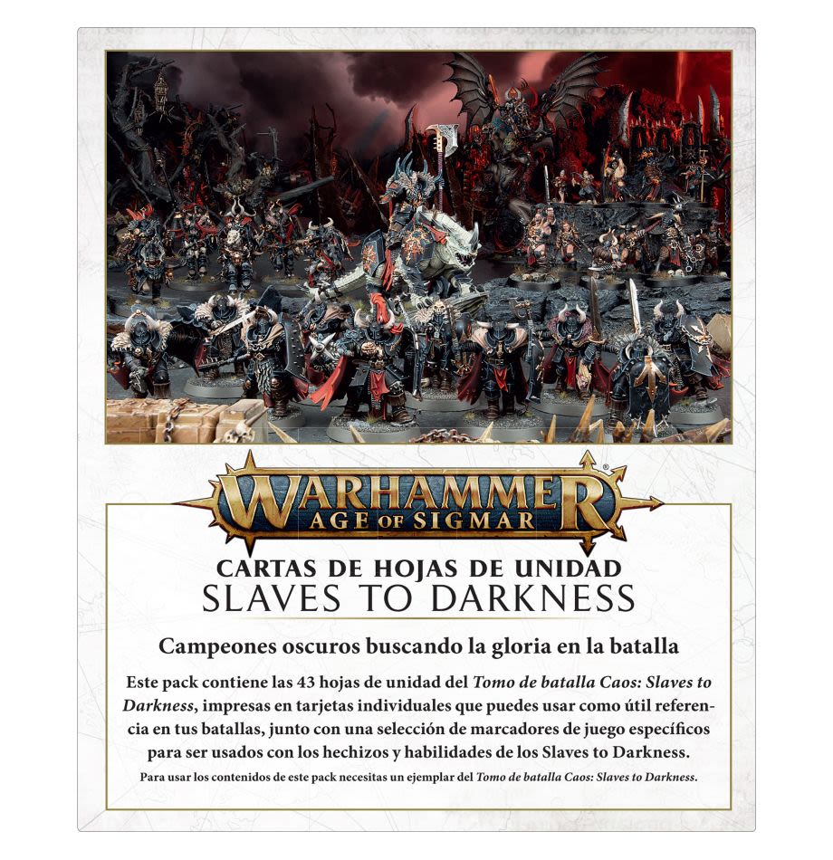 WARSCROLL CARDS: SLAVES TO DARKNESS (ESPAÑOL)6