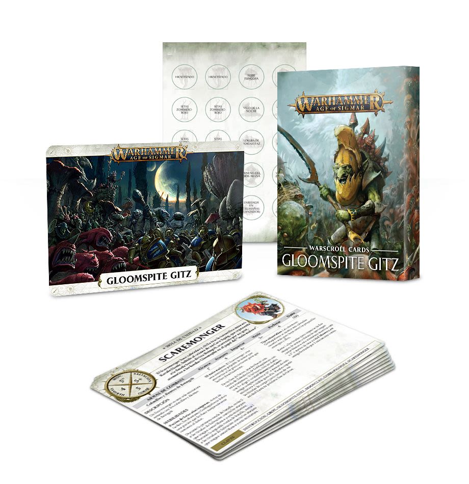 WARSCROLL CARDS: GLOOMSPITE GITZ (ESPAÑOL)1