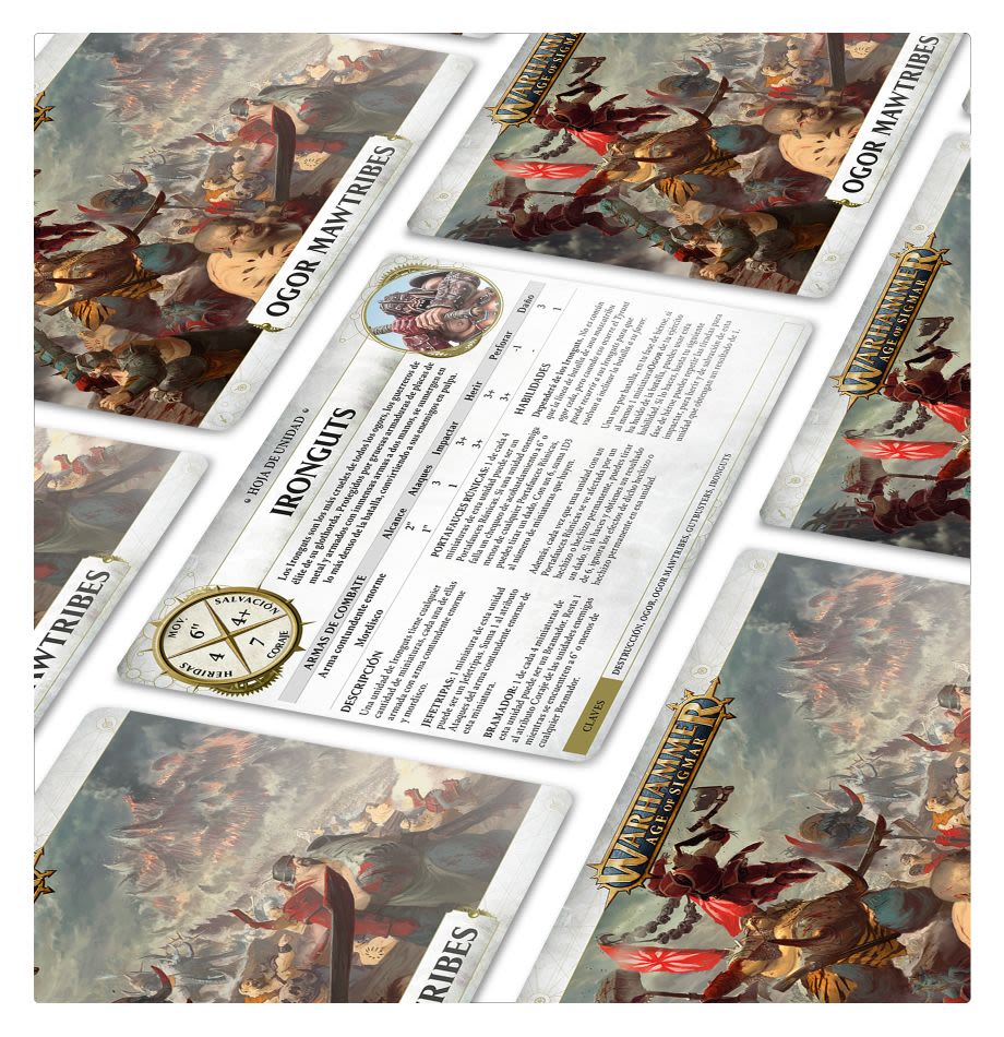 WARSCROLL CARDS: OGOR MAWTRIBES (ESPAÑOL)4