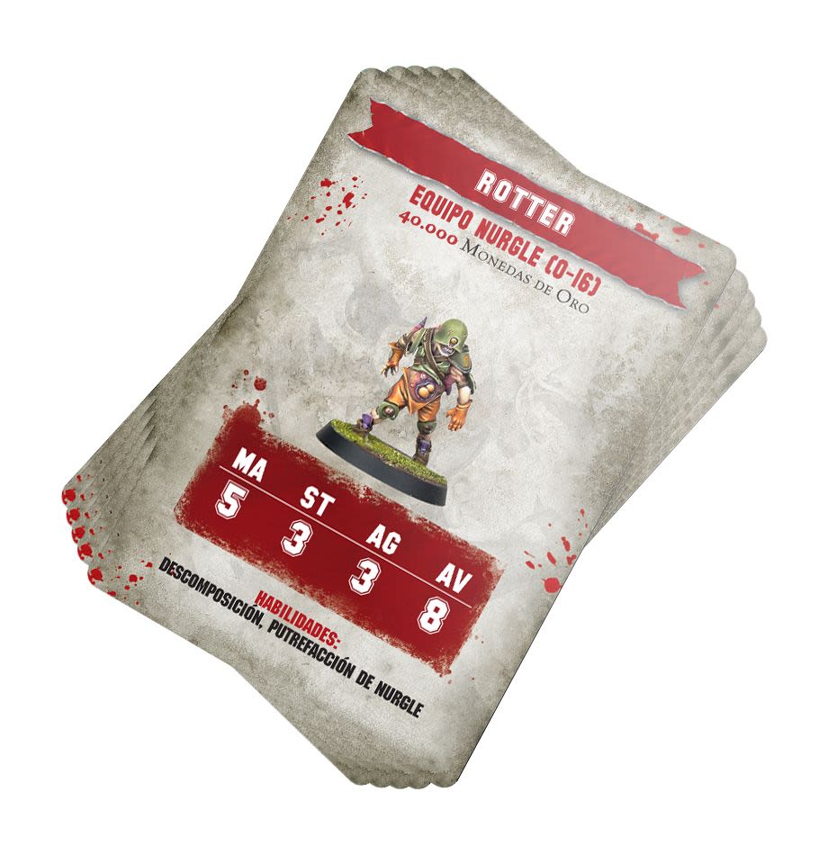 BLOOD BOWL: NURGLE TEAM CARDS (ESPAÑOL)2