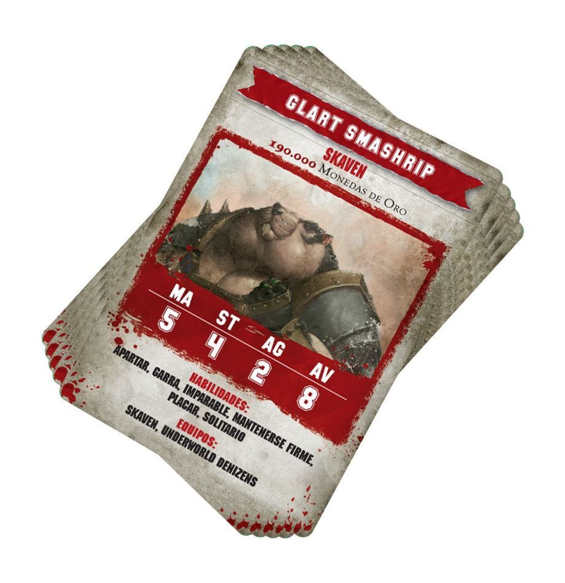 BLOOD BOWL: SKAVEN TEAM CARDS (SPANISH)3
