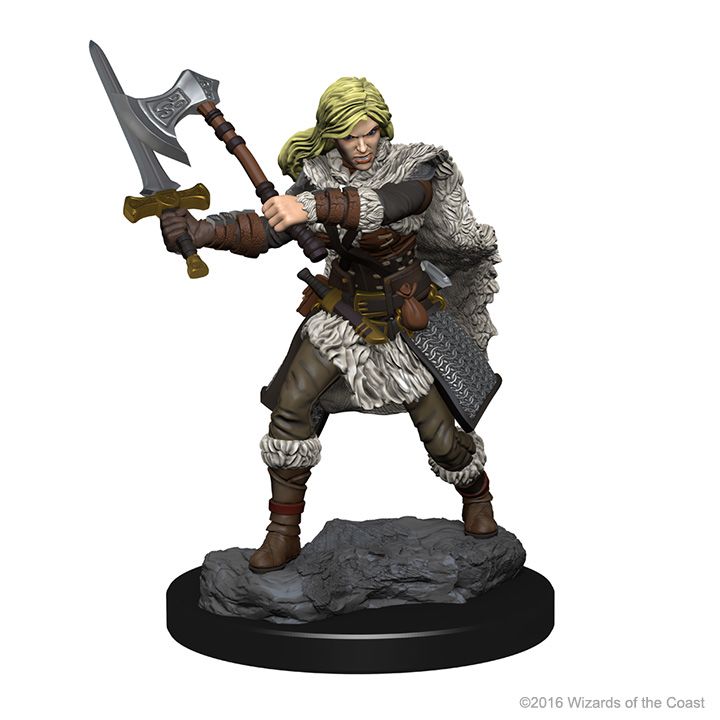 D&D NOLZUR'S MARVELOUS UNPAINTED MINIS: HUMAN FEMALE BARBARIAN OLD3