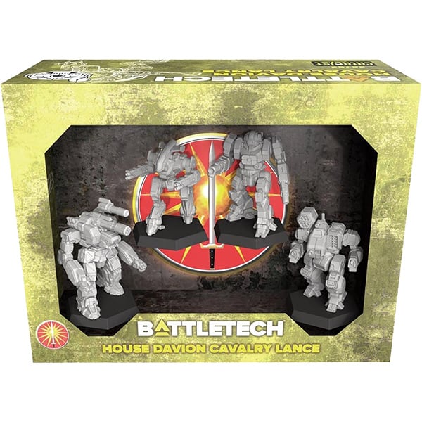 BATTLETECH: MINIATURE FORCE PACK- HOUSE DAVION CAVALRY LANCE1
