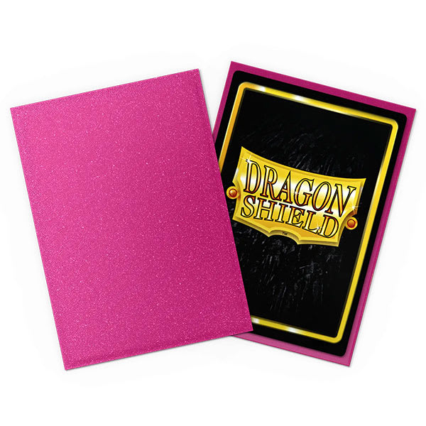 DRAGON SHIELD SLEEVES: STANDARD- MATTE SPARKLES PINK SAPPHIRE (100 CT.)1