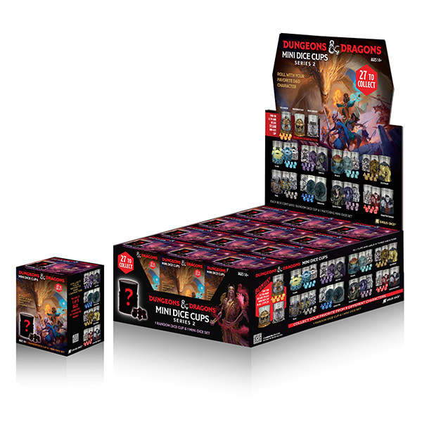 DICE CUP: D&D MINI DICE CUPS DISPLAY- SERIES 21