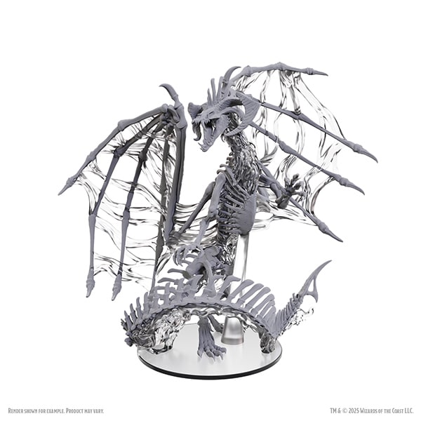 D&D NOLZUR'S MARVELOUS MINIATURES: UNPAINTED MINIS- BLACK DRACOLICH2