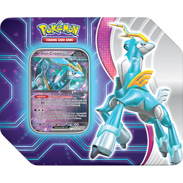 Pokemon TCG:  Paradox Destinies Tin Case - Iron Crown1
