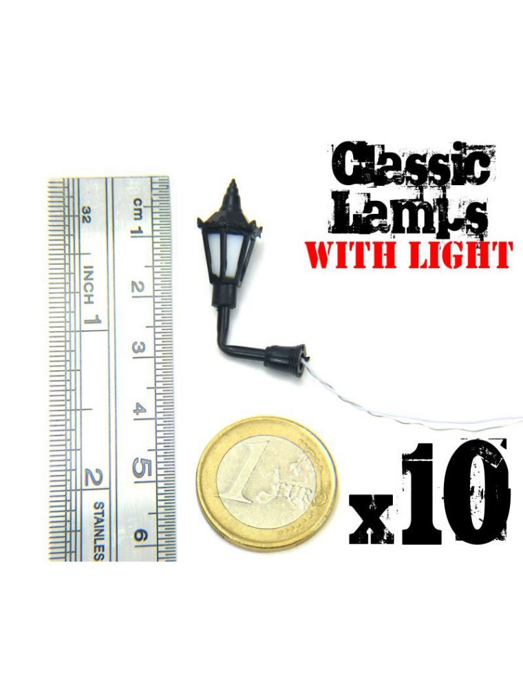 10X FAROLAS CLASICAS DE PARED CON LUCES LED2