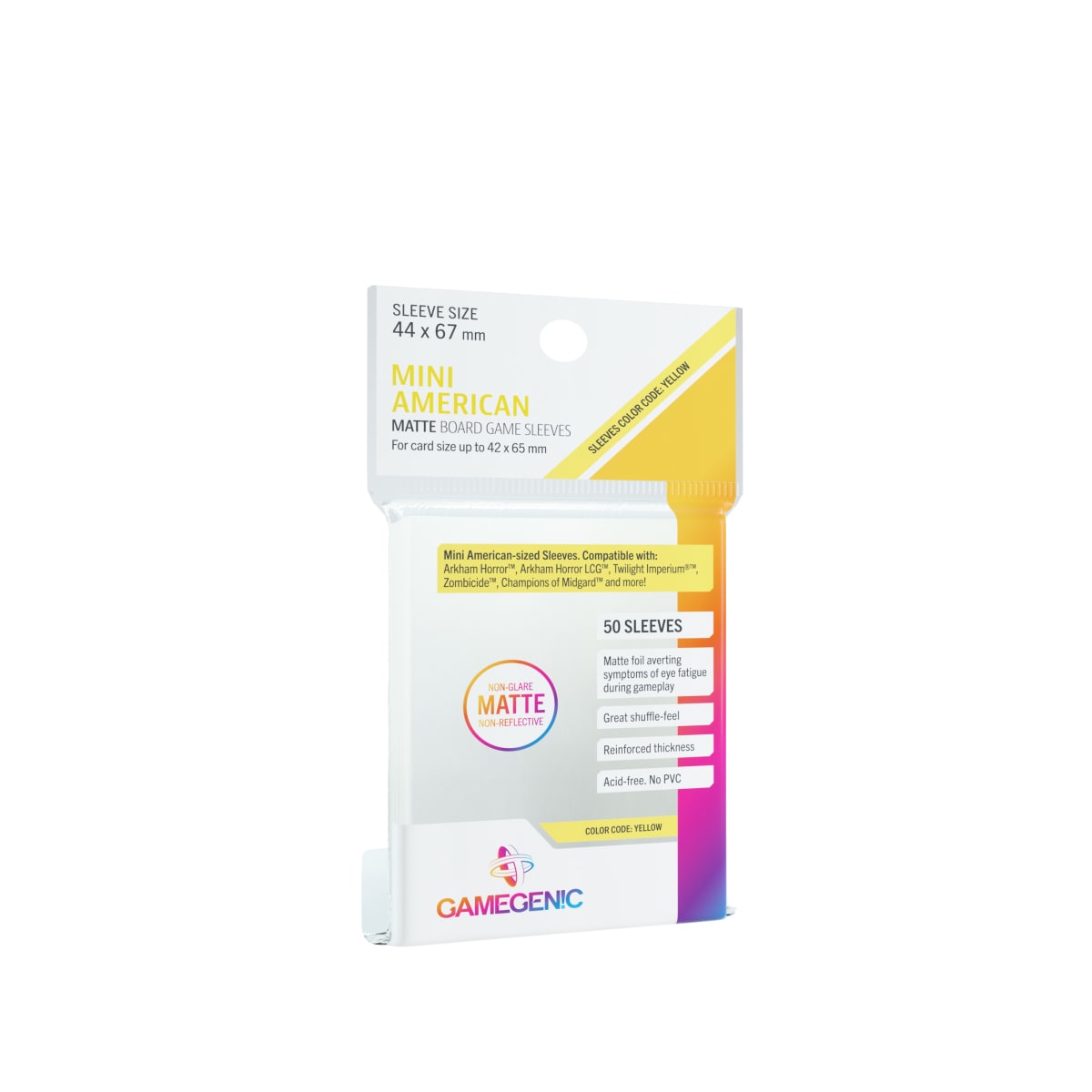 GG BGG SLEEVES MATTE MINI AMERICAN-SIZED SLEEVES (50)1