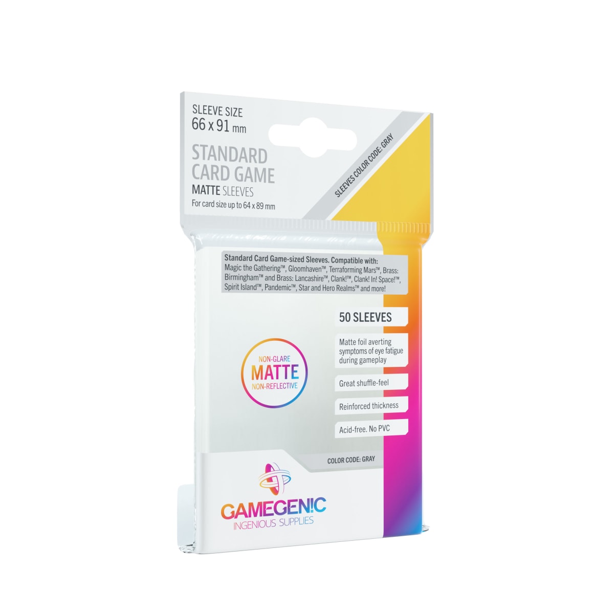 GG BGG SLEEVES MATTE STANDARD CARD GAME SLEEVES (50)1