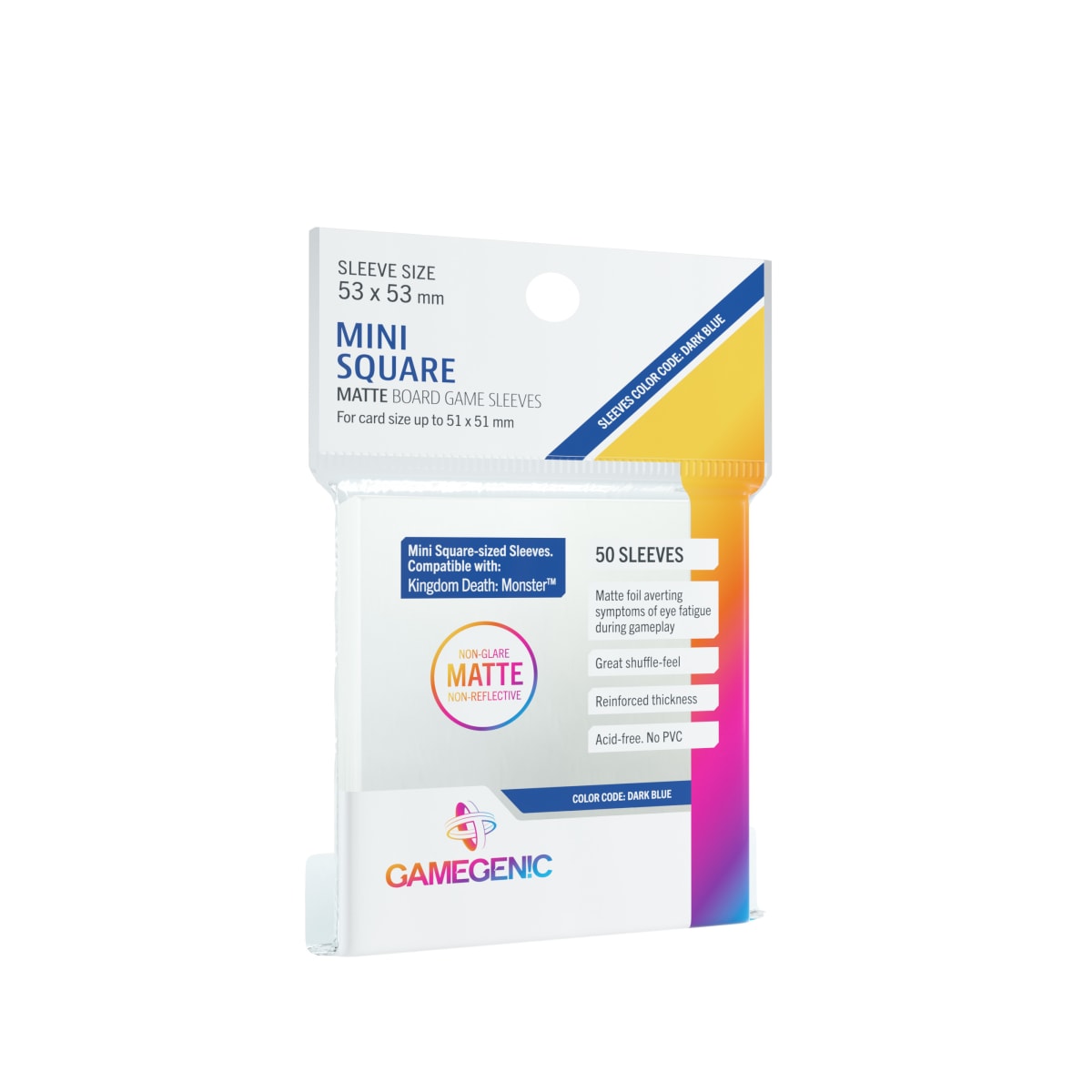 GG BGG SLEEVES MATTE MINI SQUARE-SIZED SLEEVES (50)1