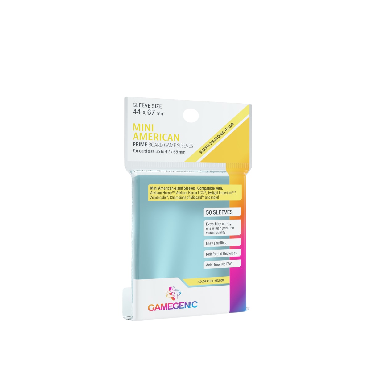 GG BGG SLEEVES PRIME MINI AMERICAN-SIZED SLEEVES (50)1