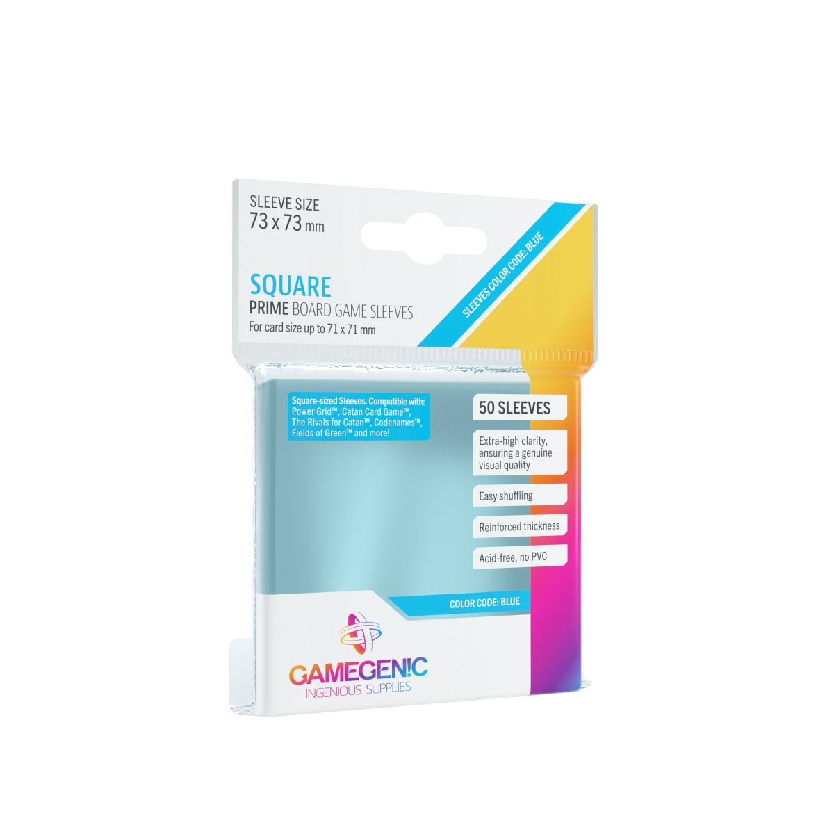 GG BGG SLEEVES PRIME SQUARE-SIZED SLEEVES (50)1