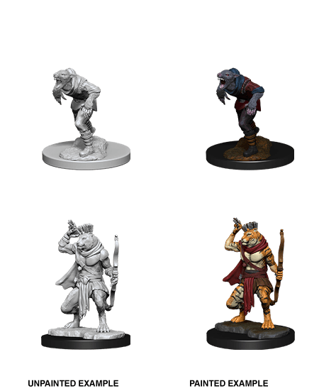 D&D NOLZUR'S MARVELOUS MINIATURES WERERAT & WERETIGER1