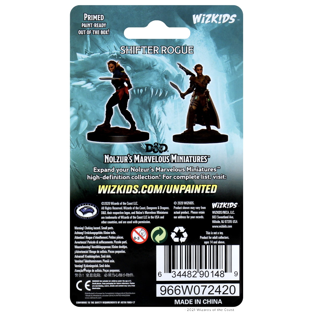 D&D NOLZUR'S MARVELOUS MINIATURES SHIFTER ROGUE FEMALE1