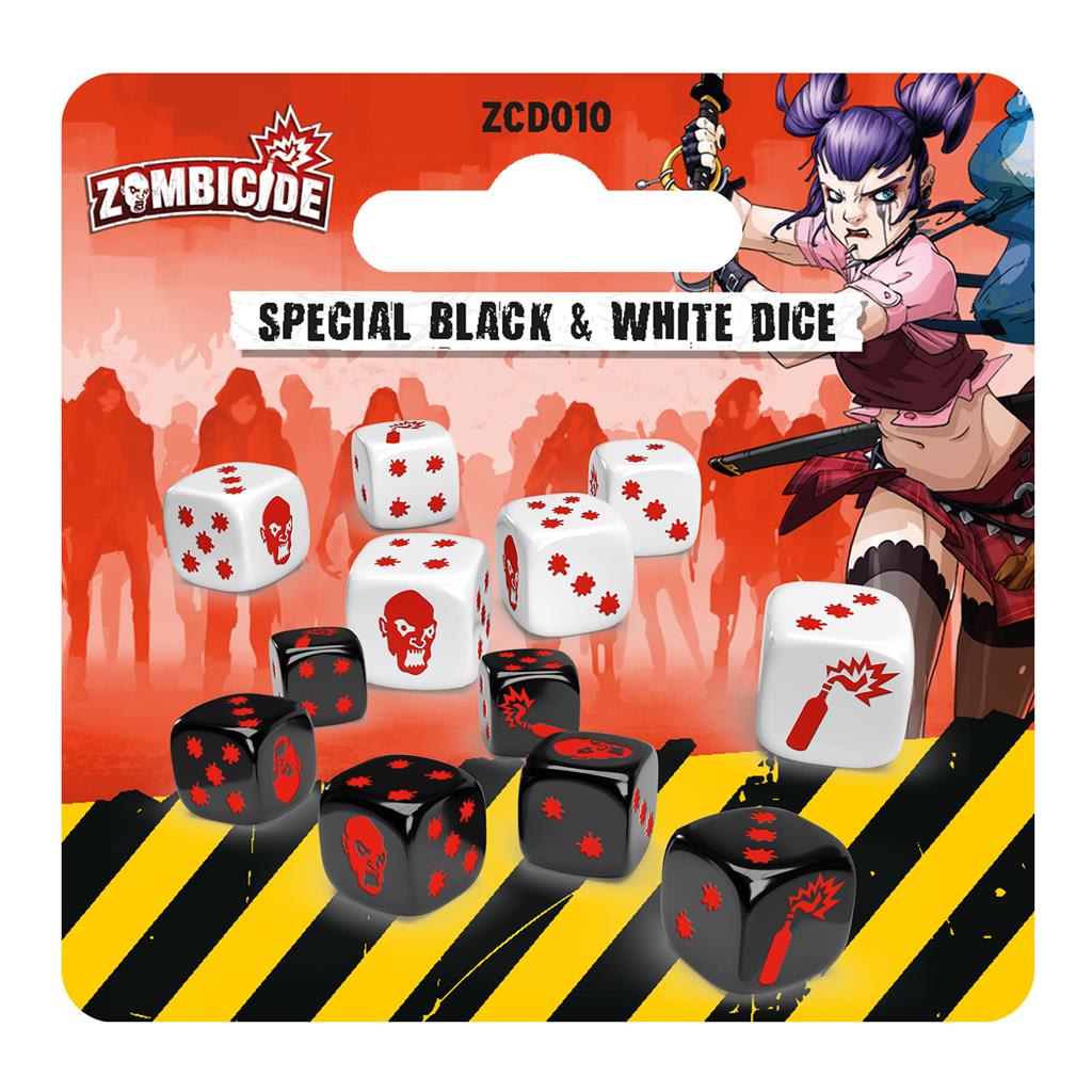 Zombicide Segunda Edición Special Black & White Dice1