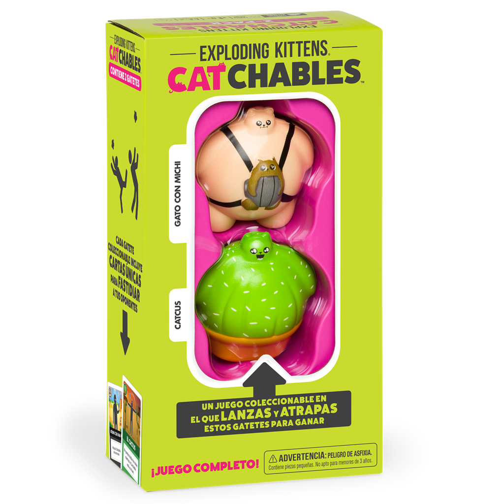 EXPLODING KITTENS CATCHABLES 2-PACK 2 GATO CON MICHI Y CATCUS1