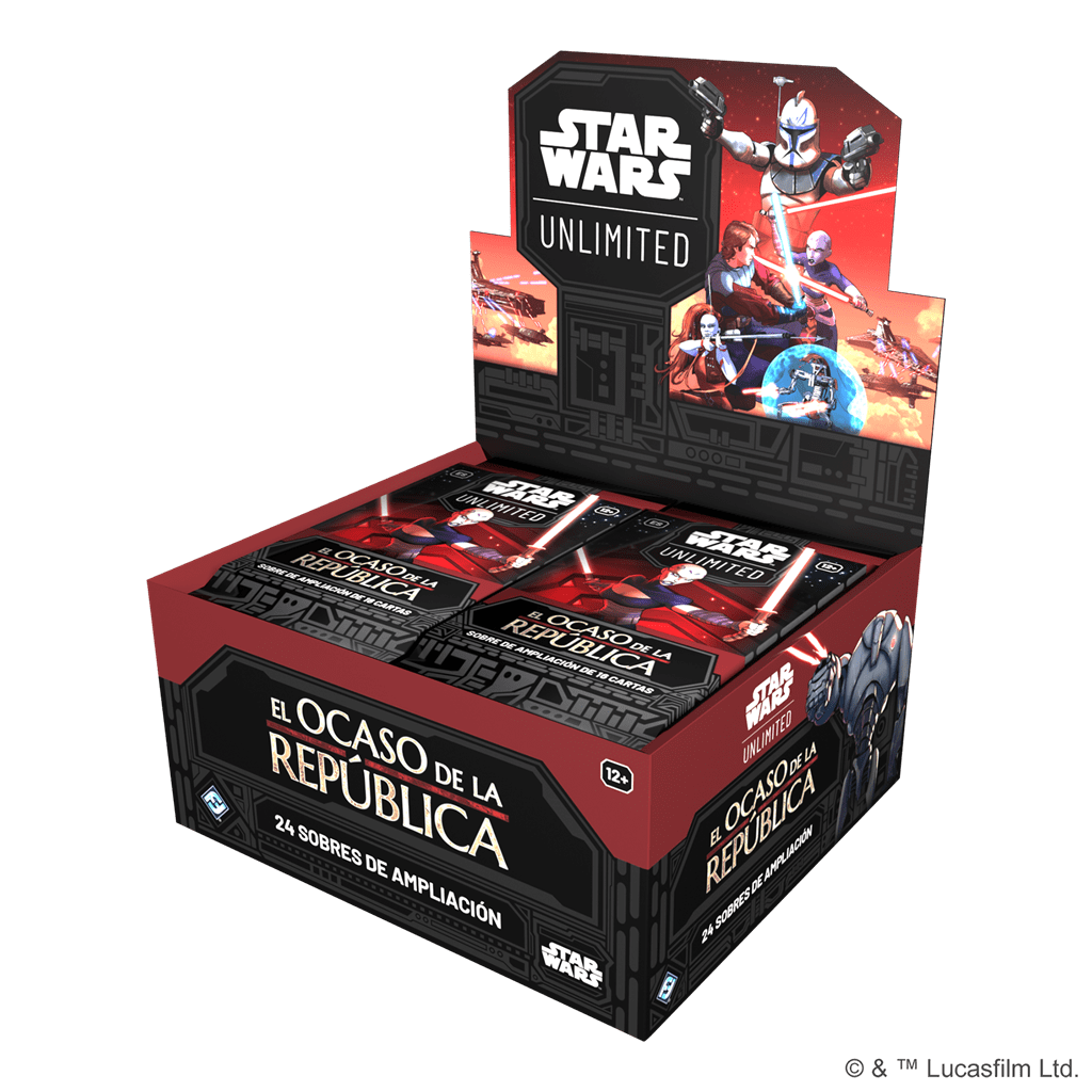 STAR WARS UNLIMITED - TWILIGHT OF THE REPUBLIC BOOSTER DISPLAY ESPAÑOL1