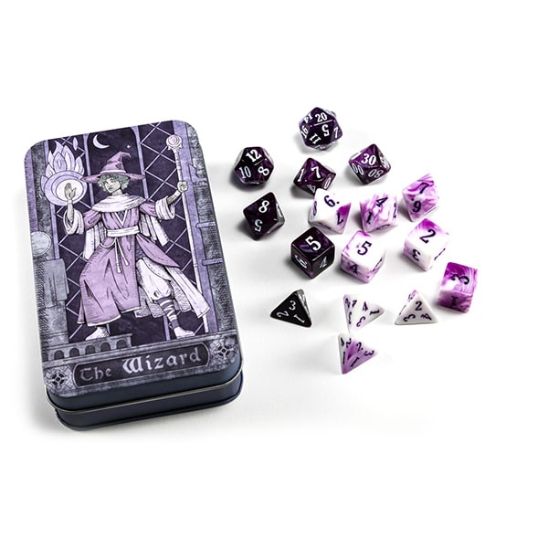 RPG CLASS DICE: WIZARD SET TIN (16 DICE)1