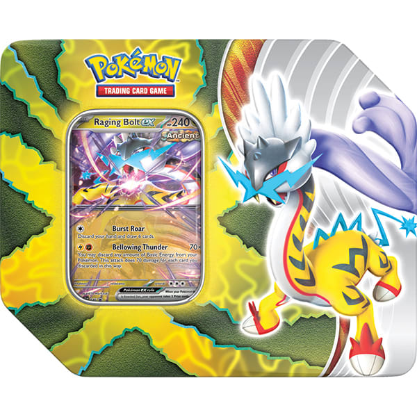 Pokemon TCG:  Paradox Destinies Tin Case - Raging Bolt1