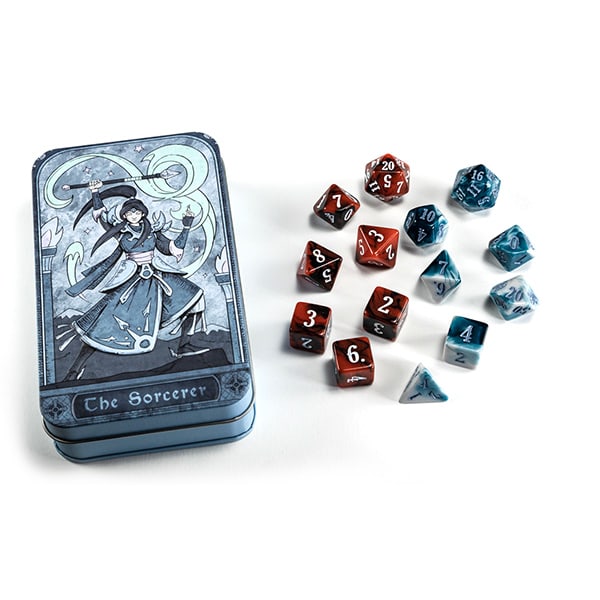 RPG CLASS DICE: SORCERER SET TIN (14 DICE)1