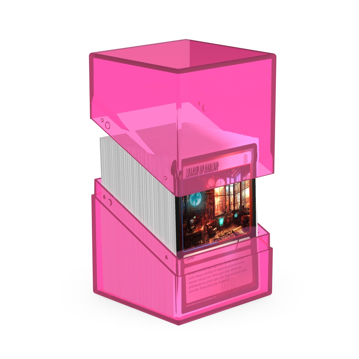 DECK CASE: BOULDER 100+ STANDARD SIZE- CLEAR RHODONITE1