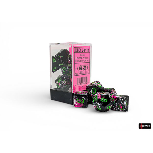 BRUSH PAINTBALL - GREEN 7-DIE SET1